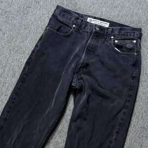 Vintage Harley Davidson Jeans Men's 31x34 Black Straight Leg Biker‎ Motorcycle